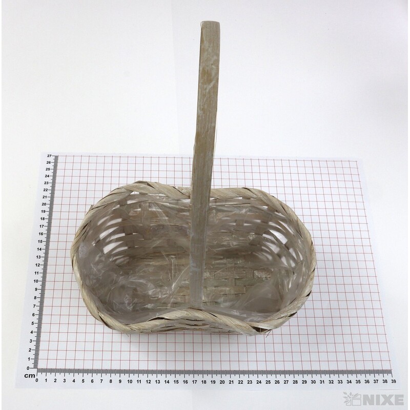 KOŠ RATTAN 23x10x34cm*BÍLÁ