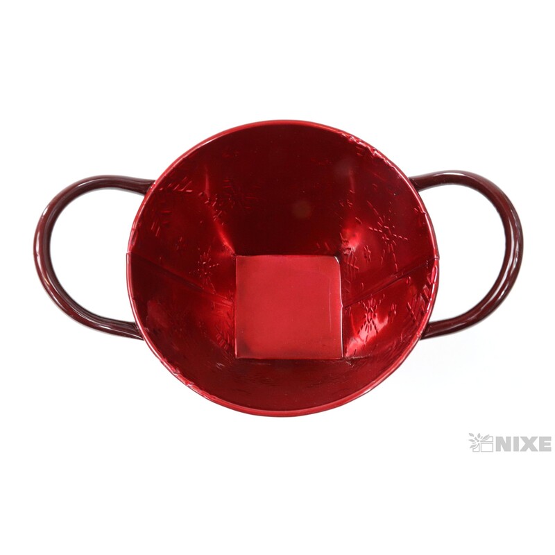 PLECHOVÝ OBAL 14x13cm*ČERVENÁ