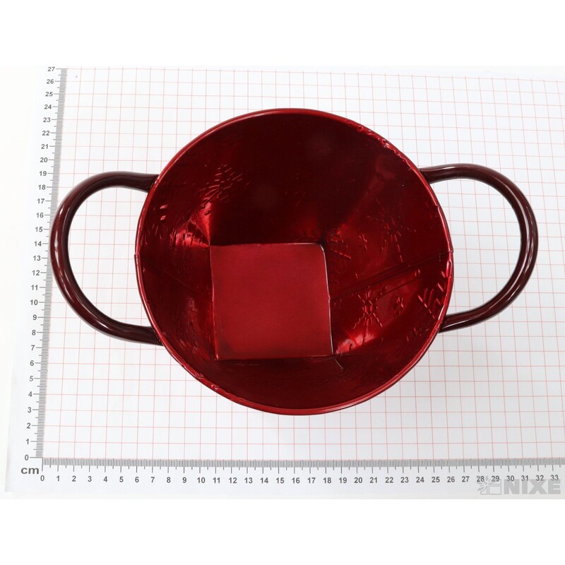 PLECHOVÝ OBAL 14x13cm*ČERVENÁ