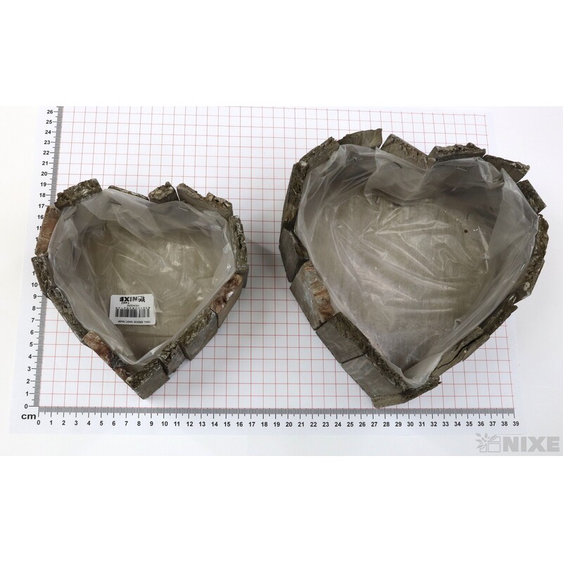 OBAL SRDCE 13x7cm 18x8*PŘÍRODNÍ