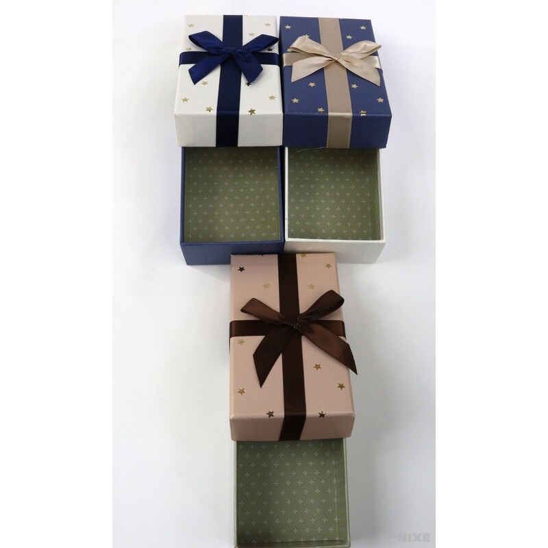 KRABICE 4ks 15x5x9cm*MIX BAREV