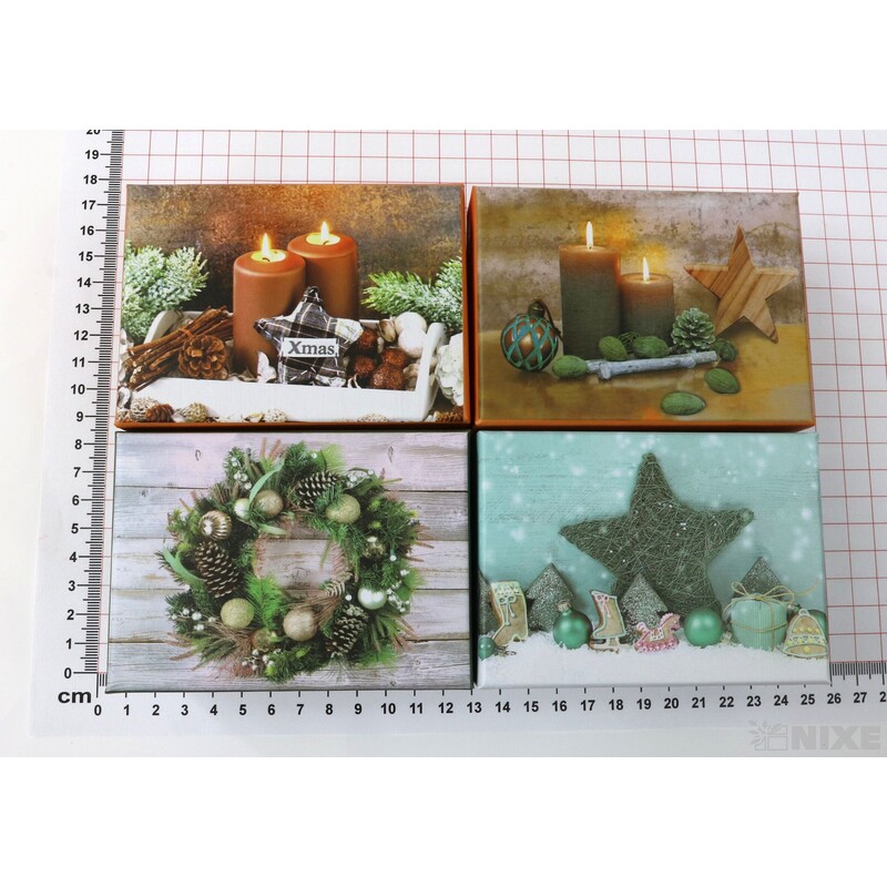 KRABICE 12ks 5x5x7cm*MIX BAREV