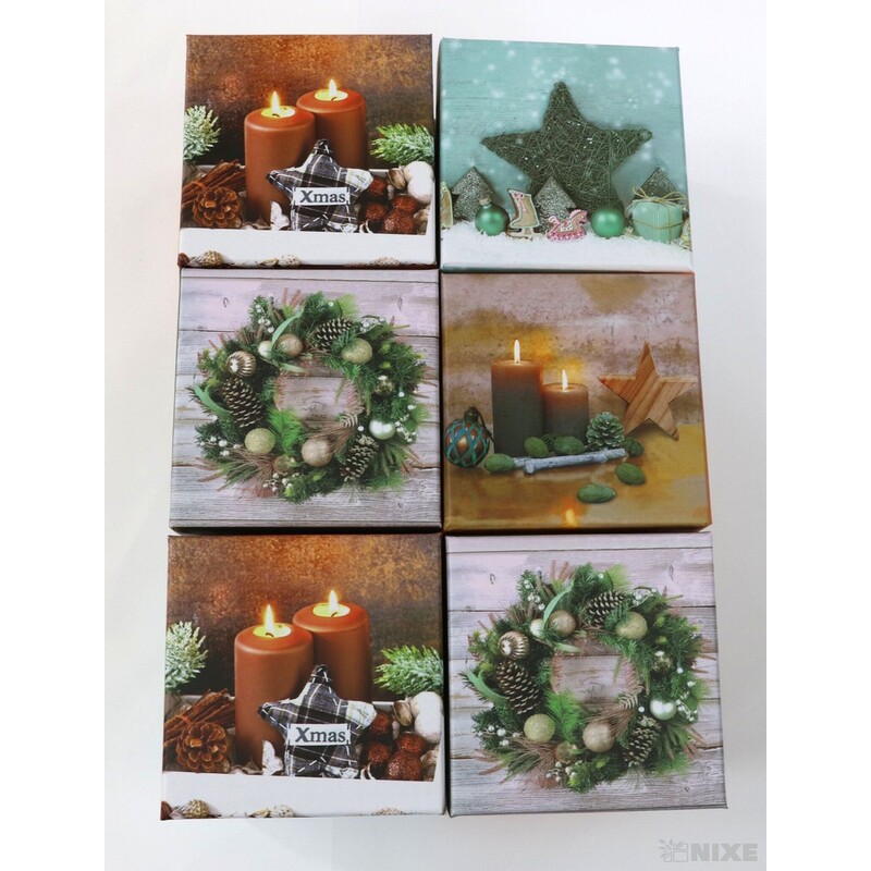 KRABICE 12ks 9x5x9cm*MIX BAREV