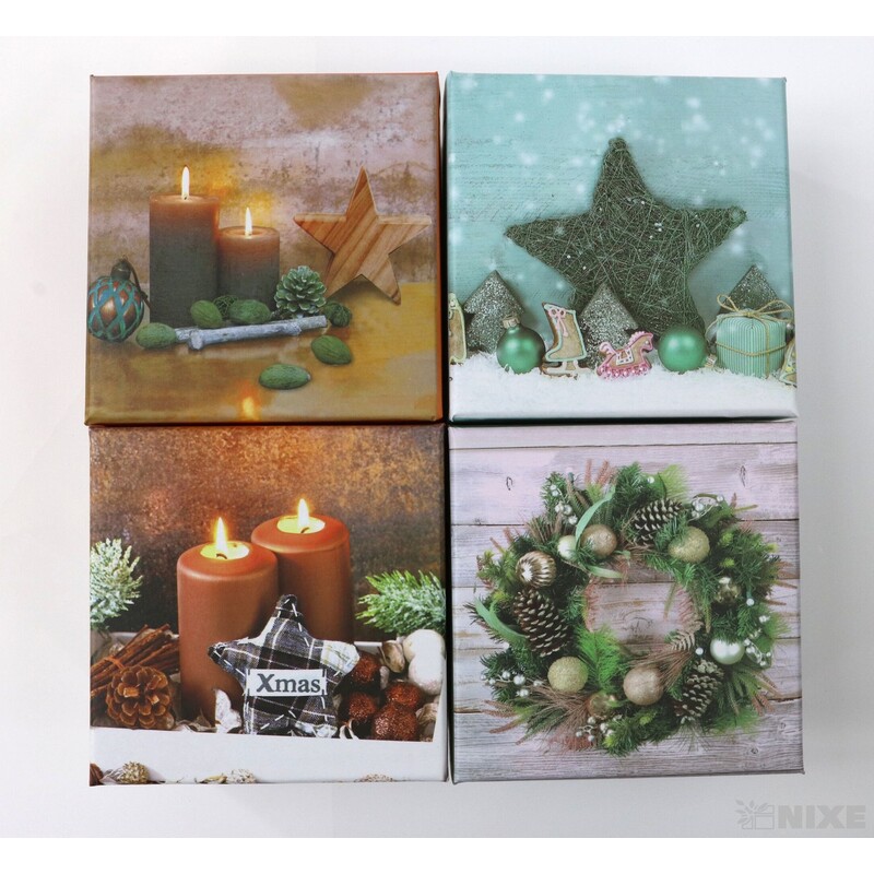 KRABICE 12ks 9x5x9cm*MIX BAREV