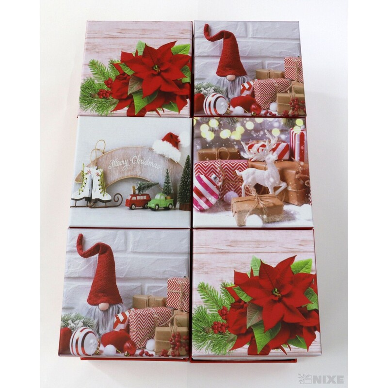 KRABICE 12ks 9x5x9cm*MIX BAREV