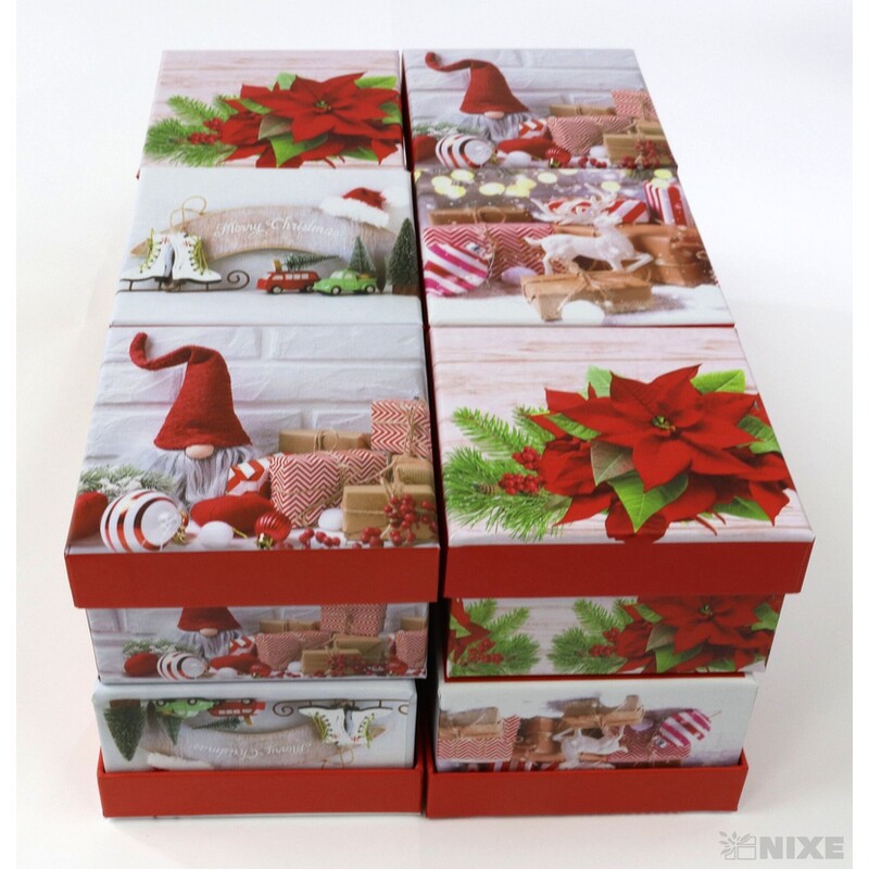 KRABICE 12ks 9x5x9cm*MIX BAREV