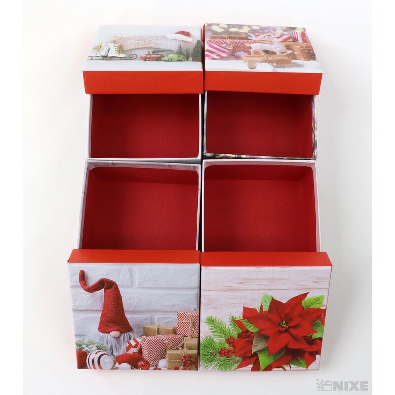 KRABICE 12ks 9x5x9cm*MIX BAREV