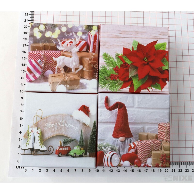 KRABICE 12ks 9x5x9cm*MIX BAREV