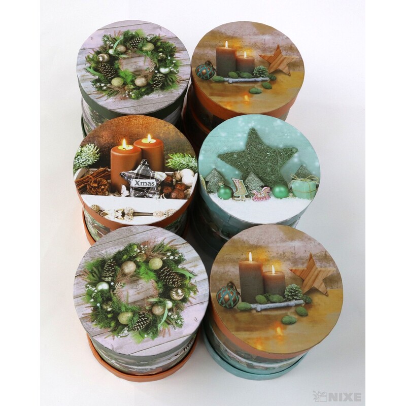 KRABICE 12ks pr. 10X5cm*MIX BAREV