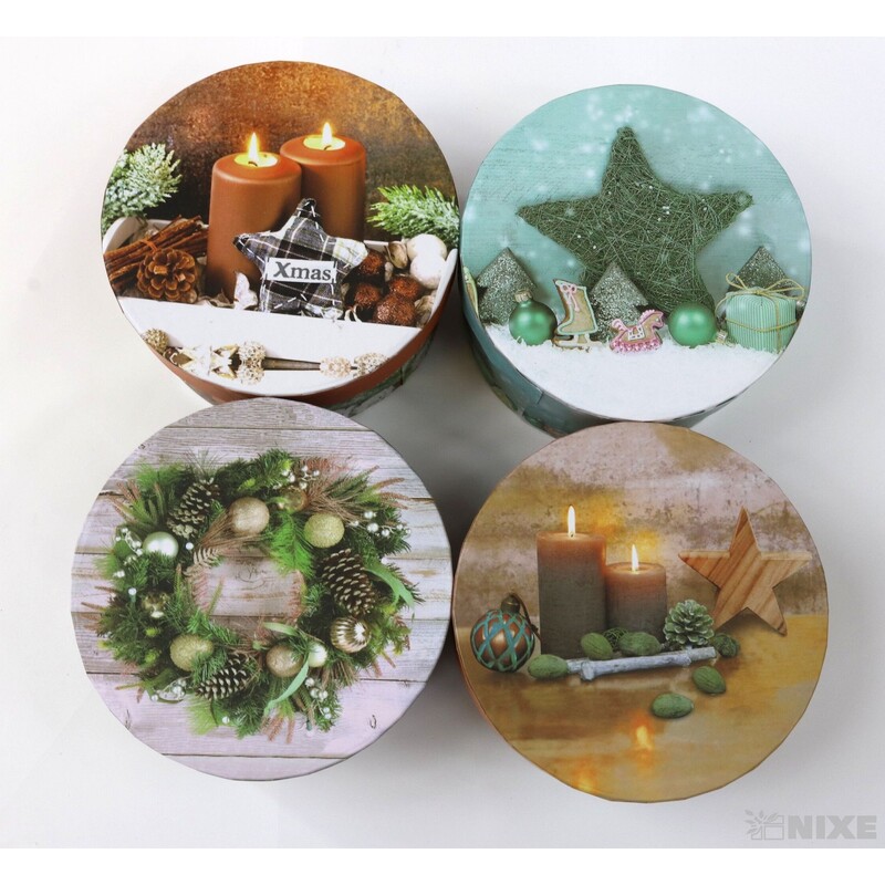 KRABICE 12ks pr. 10X5cm*MIX BAREV