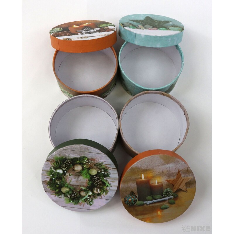 KRABICE 12ks pr. 10X5cm*MIX BAREV