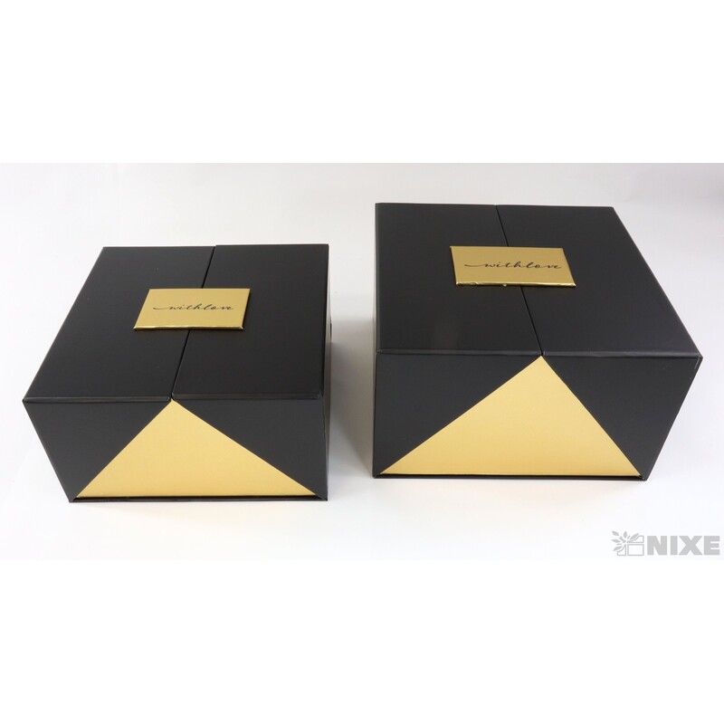 KRABICE 21x12x21cm 19x10x19*ČERNÁ