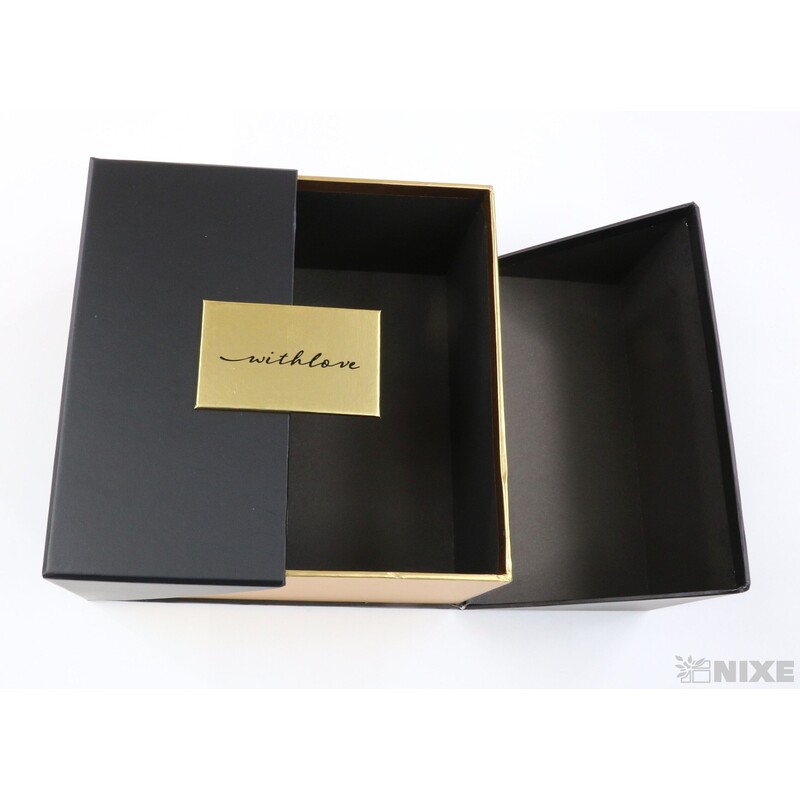 KRABICE 21x12x21cm 19x10x19*ČERNÁ