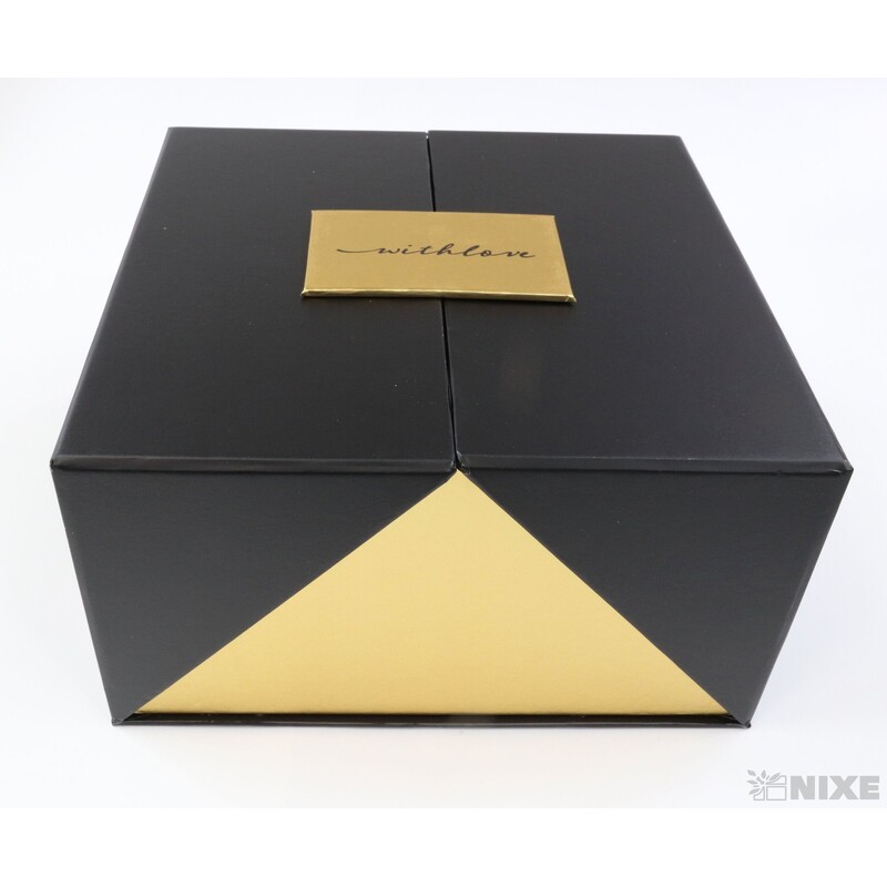 KRABICE 21x12x21cm 19x10x19*ČERNÁ