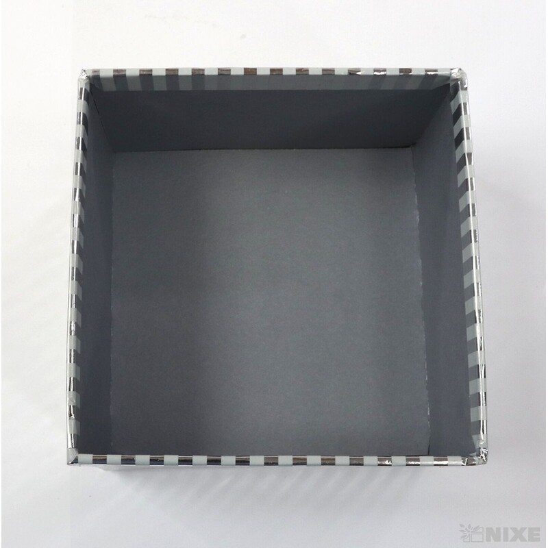 KRABICE 12x7x7cm 10x6x10 8x5x8*STŘÍBRNÁ