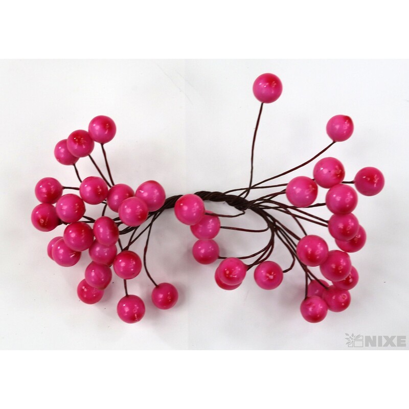 KULIČKY DRÁT 1x15cm 20ks 10sv*RŮŽOVÁ