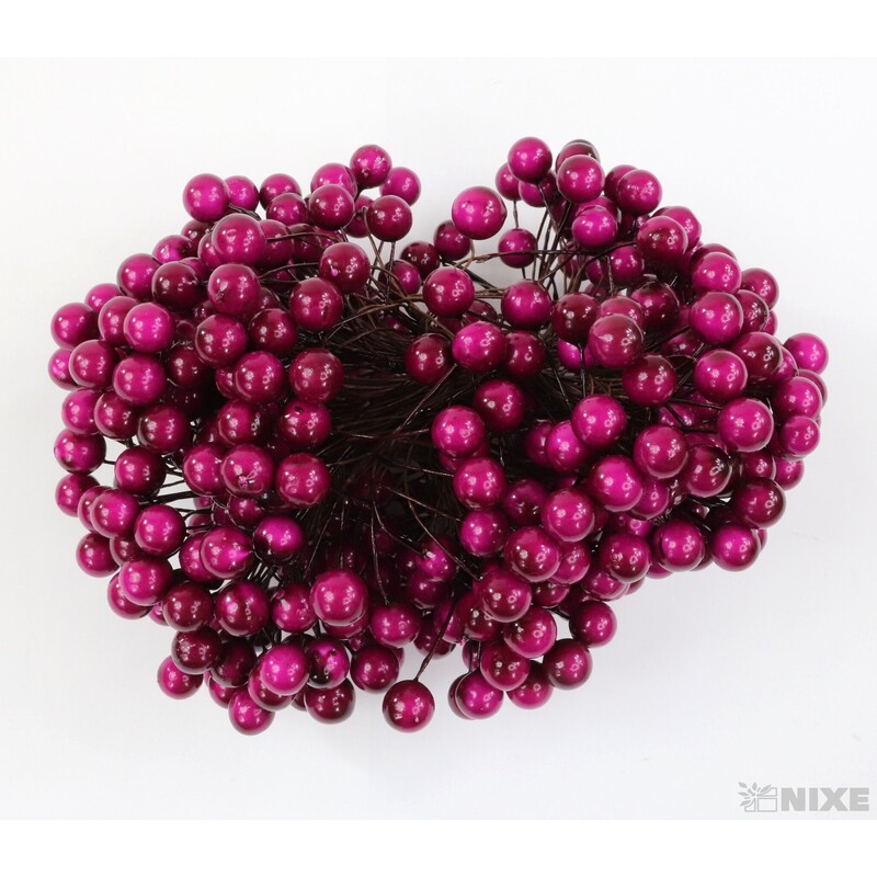 KULIČKY DRÁT 1x15cm 20ks 10sv*RŮŽOVÁ TM.