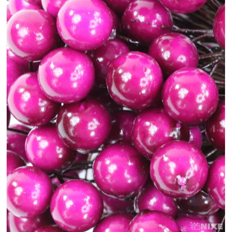 KULIČKY DRÁT 1x15cm 20ks 10sv*RŮŽOVÁ TM.