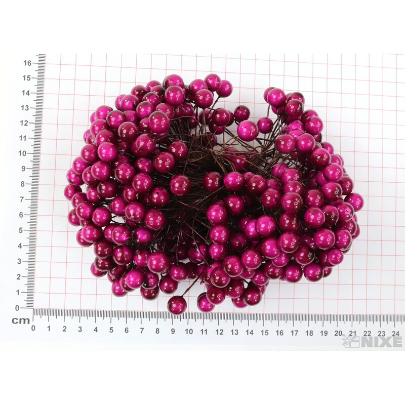 KULIČKY DRÁT 1x15cm 20ks 10sv*RŮŽOVÁ TM.