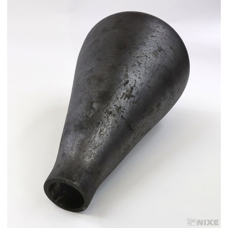 VÁZA SKLO PATINA 24cm*ŠEDÁ