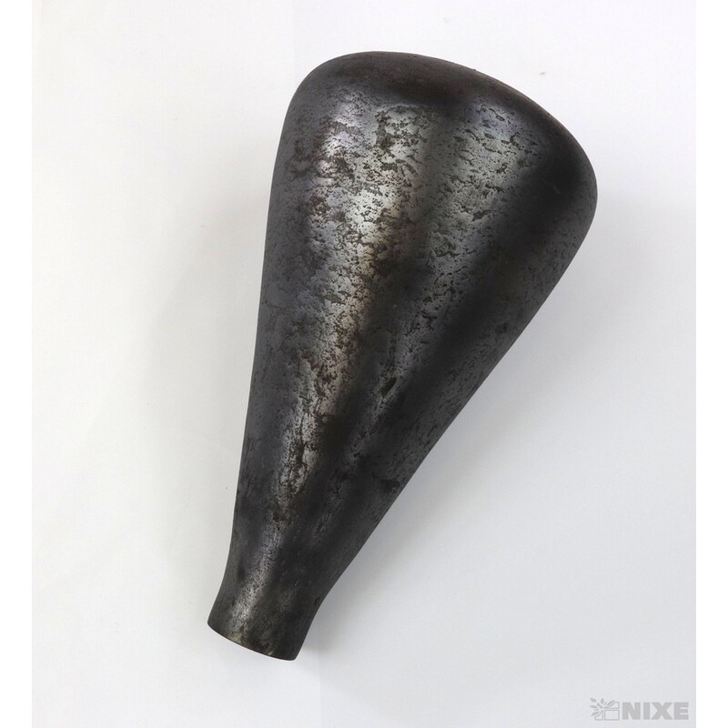 VÁZA SKLO PATINA 24cm*ŠEDÁ