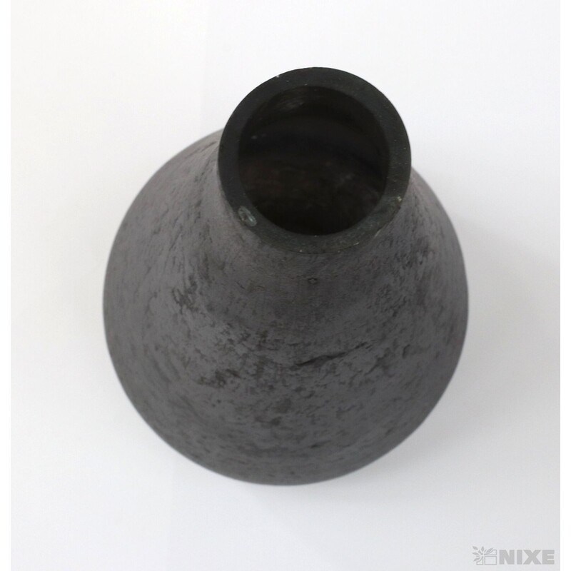 VÁZA SKLO PATINA 24cm*ŠEDÁ