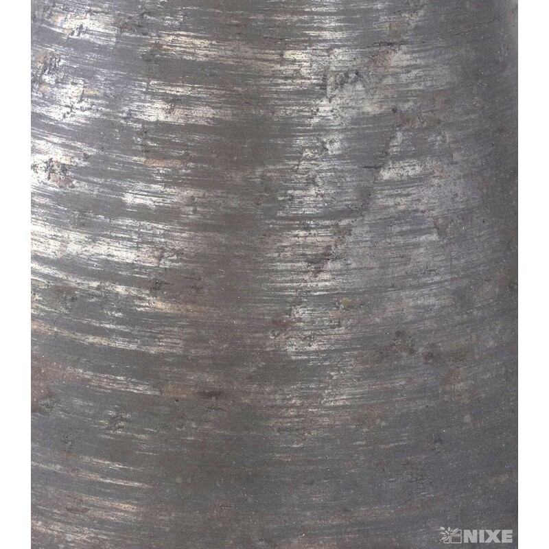 VÁZA SKLO PATINA 28cm*ŠEDÁ