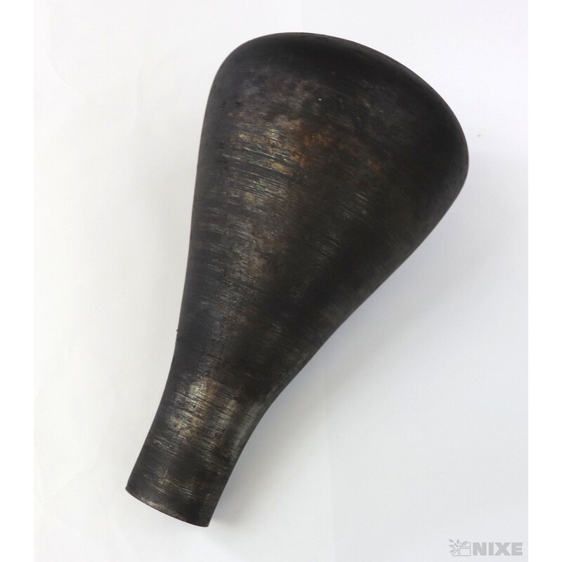 VÁZA SKLO PATINA 28cm*ŠEDÁ