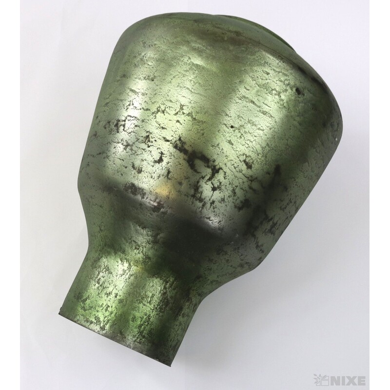 VÁZA SKLO PATINA 26cm*ZELENÁ