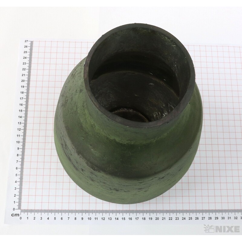 VÁZA SKLO PATINA 26cm*ZELENÁ