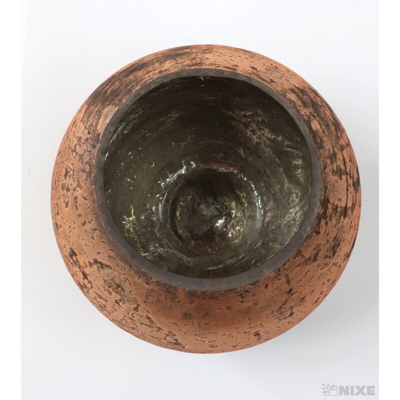 OBAL SKLO PATINA 8cm*RŮŽOVÁ