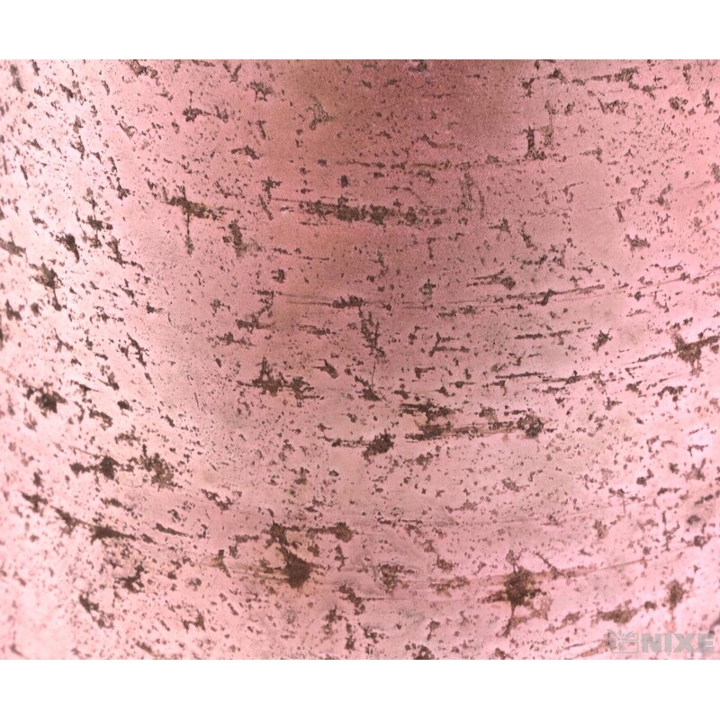 OBAL SKLO PATINA 8cm*RŮŽOVÁ