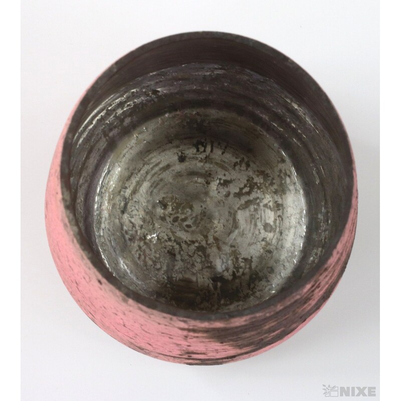 OBAL SKLO PATINA 8cm*RŮŽOVÁ