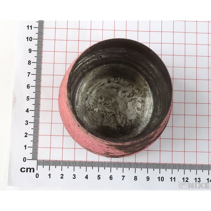 OBAL SKLO PATINA 8cm*RŮŽOVÁ