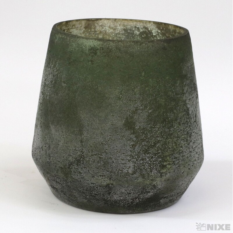 OBAL SKLO PATINA 8cm*ZELENÁ