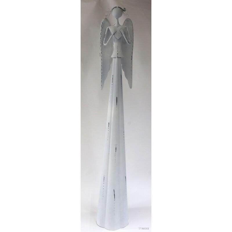 ANDĚL KOVOVÝ 67cm*BÍLÁ