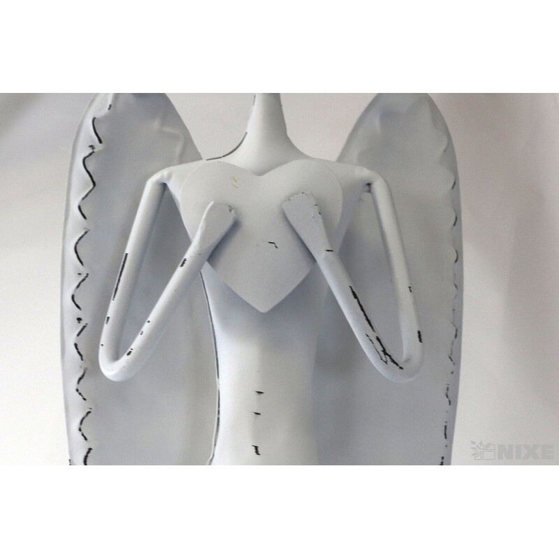 ANDĚL KOVOVÝ 67cm*BÍLÁ