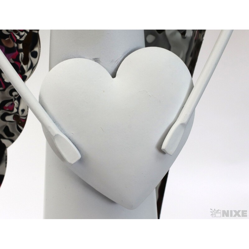 ANDĚL KOVOVÝ 64cm*BÍLÁ