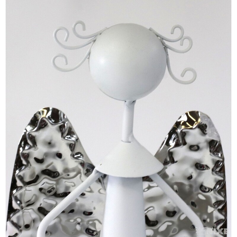 ANDĚL KOVOVÝ 40cm*BÍLÁ