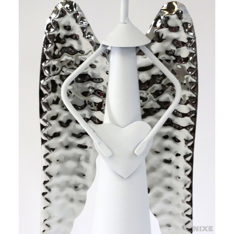 ANDĚL KOVOVÝ 40cm*BÍLÁ