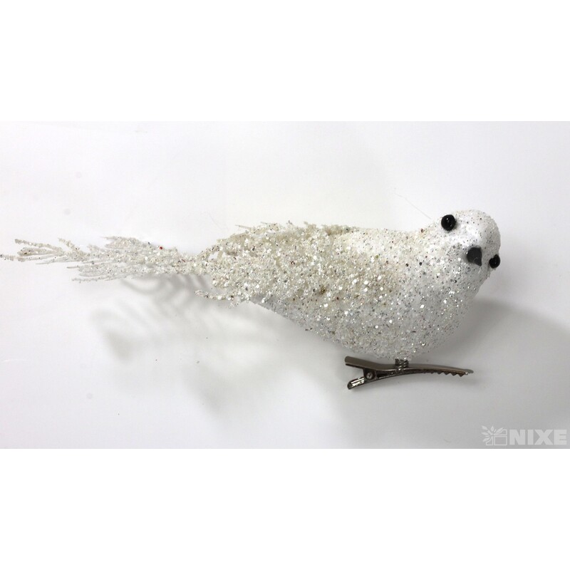 PTÁČEK  KLIPS 15cm 3ks*BÍLÁ