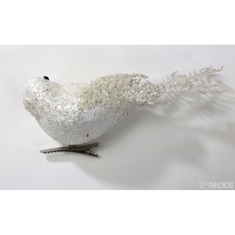 PTÁČEK  KLIPS 15cm 3ks*BÍLÁ