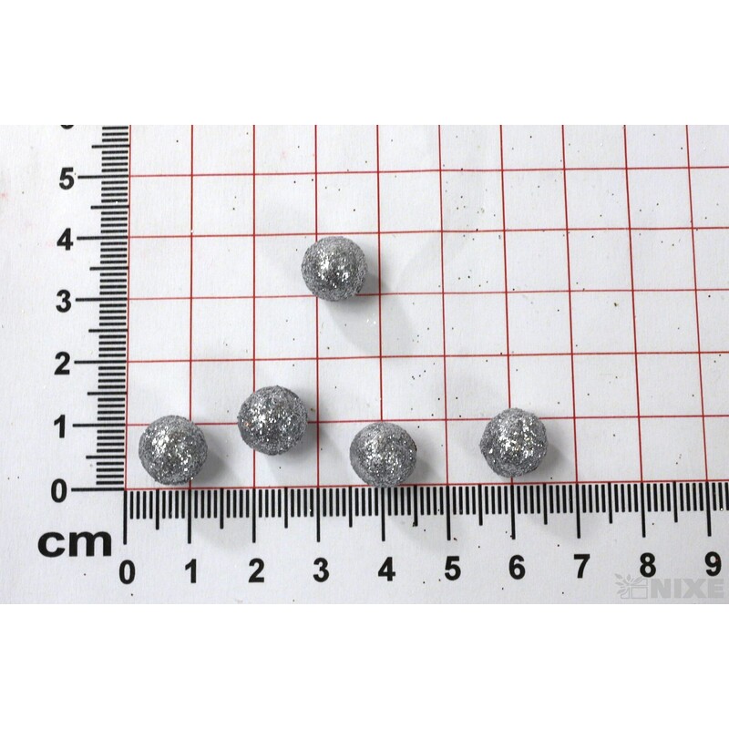 KULIČKY 1cm 210ks*STŘÍBRNÁ