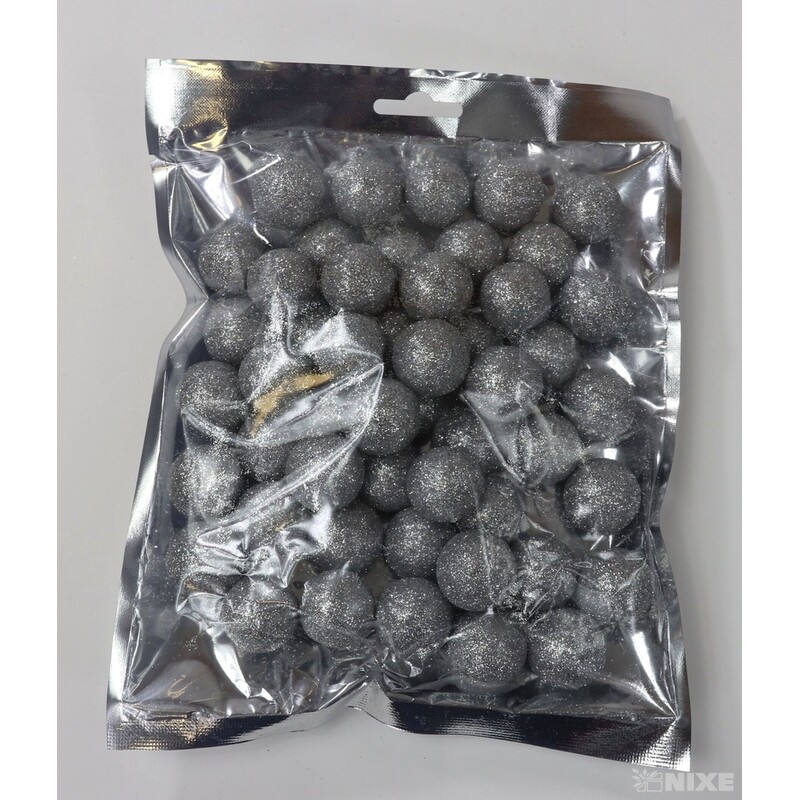 KULIČKY 3cm 50ks*STŘÍBRNÁ