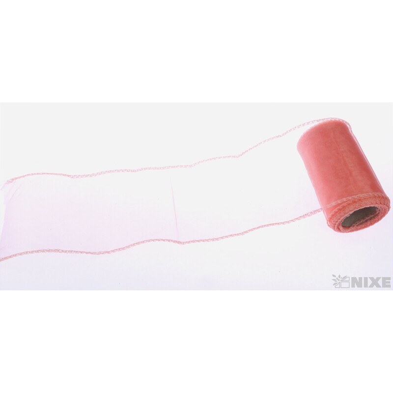 ORGANZA 10cmx10yd*LOSOSOVÁ TM. 011