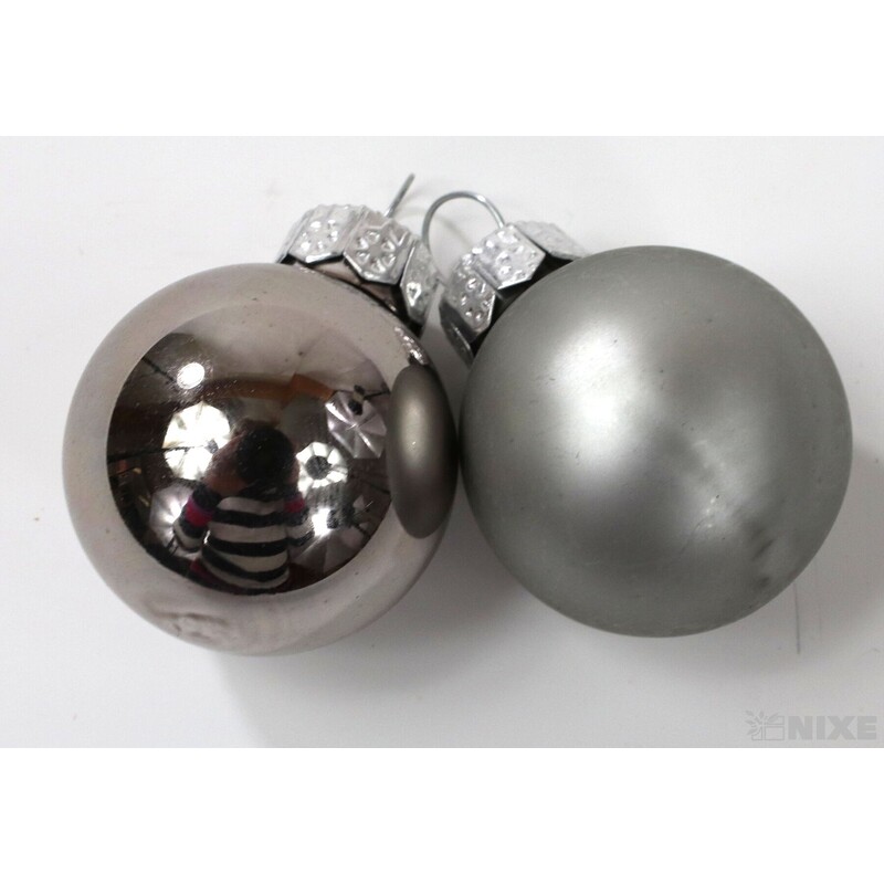 KOULE ZÁVĚS 2,5cm 24ks MIX*ŠEDÁ