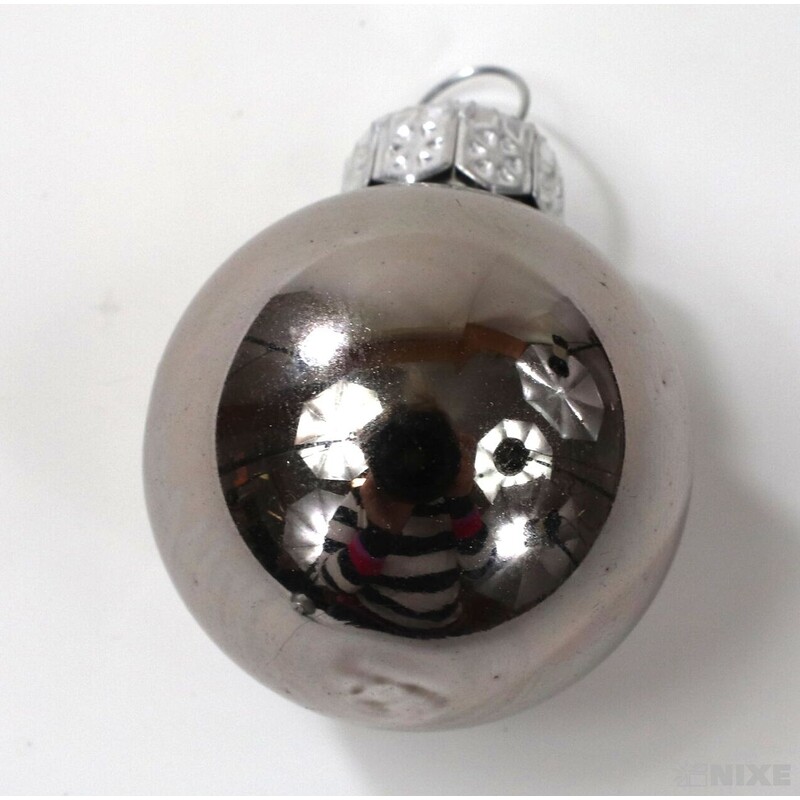 KOULE ZÁVĚS 2,5cm 24ks MIX*ŠEDÁ