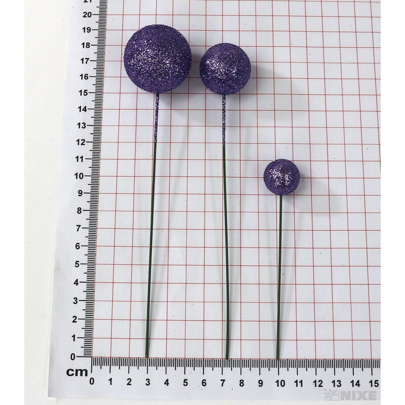 KOULE NA DR. 2-3x18cm 100ks*FIALOVÁ