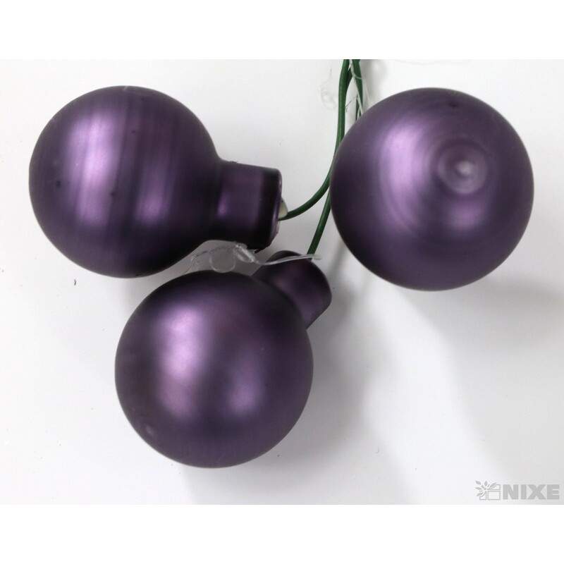 KOULE NA DR. 2x10,5cm 144ks MIX*FIALOVÁ TM.