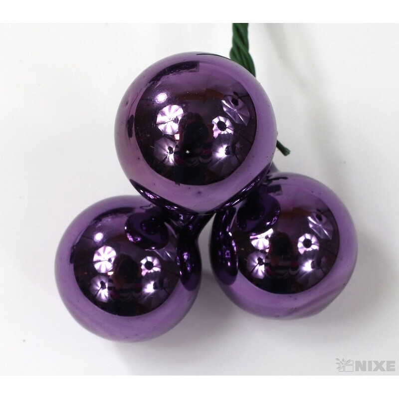 KOULE NA DR. 2x10,5cm 144ks MIX*FIALOVÁ TM.